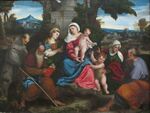 Bonifacio veronese, sacra famiglia con santi, 1533 ca..JPG