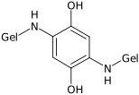 Gelatin hardened with quinone.svg