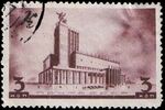 The Soviet Union 1937 CPA 543 stamp (Tchaikovsky Concert Hall 3k) cancelled.jpg