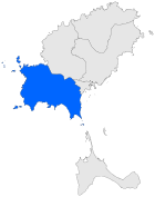 Localització de Sant Josep de sa Talaia respecte de les Pitiüses.svg