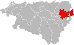 Пеи-де-Морлаас и дю Монтанерес на карте