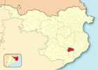 Расположение муниципалитета на карте провинции