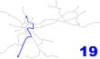 Krakow tram line 19.svg