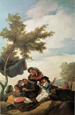 Los jugadores de naipes (boceto) por Francisco Goya.jpg