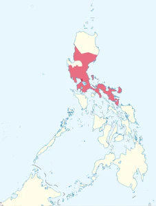 Размеры государства Тондо с X по XVI век