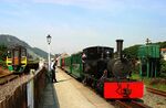 Trains at Porthmadog - ancient and modern.jpg