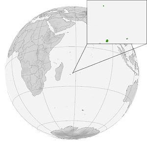 Маврикий на карте мира