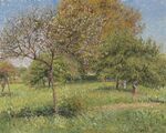 Camille Pissarro - Le Grand Noyer, matin, Eragny (PD 1376).jpg