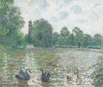 Camille Pissarro - Pièce d’eau à Kew, Londres - High Museum of Art (PD 950).jpg