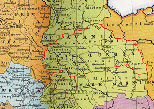 Марка Лужицы ок. 1000 года.