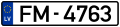Latvian license plate.svg