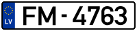 Latvian license plate.svg