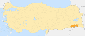 Ширнак на карте