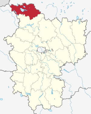 Мядельский район на карте