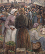 Pissarro - The Market at Gisors, 1895.png