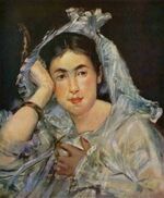 Portrait of Marguerite de Conflans wearing a mantilla by Edouard Manet.jpg