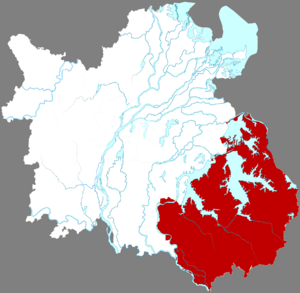 Цзиньсянь на карте