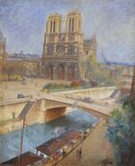 Paris. Notre-Dame by Petrov-Vodkin (1924, GRM).jpg