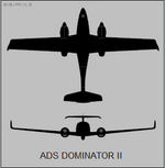 ADS Dominator II two-view silhouette.png