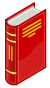 Book icon (closed) - Red and gold.svg