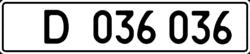 Diplomatic license plate of Ukraine.gif