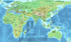 Päivännouzun puoliškon kartu vuozien 1200 mail