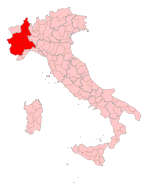 Italian Region Piedmont (non correct borders).svg