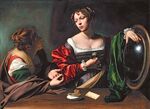 Michelangelo Merisi da Caravaggio - Martha and Mary Magdalene - WGA04101.jpg