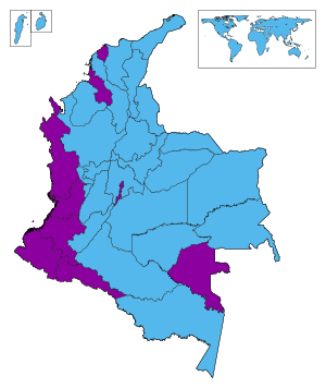 Colombian Presidential Election Second Round Results, 2018.svg