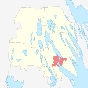 Кондопожское городское поселение на карте