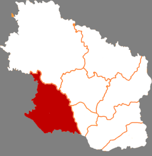 Чжэньюань на карте