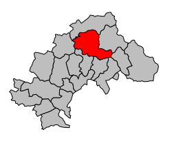 Кантон на карте департамента Верхние Альпы