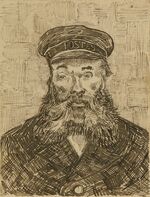 Portrait of the Postman Joseph Roulin (1888) van Gogh Getty.jpg
