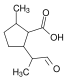 2-(1-formylethyl)-5-methylcyclopentanecarboxylic acid.svg