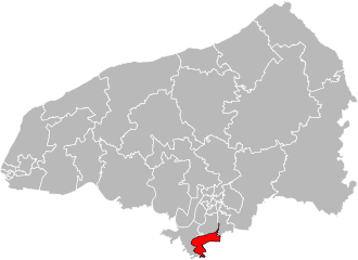 Кантон на карте департамента Приморская Сена