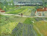 Vincent van Gogh - Landscape with Carriage and Train in the Background (1890).jpg