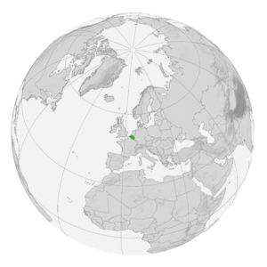 Бельгия на карте мира