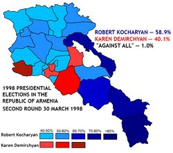 1998 Presidential election in Armenia (second round).jpg