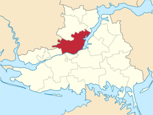 Бериславский район на карте