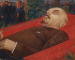 Lenin in coffin by Petrov-Vodkin (1924).jpg
