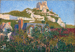 Signac - The Château Gaillard, View from My Window, Petit-Andely, 1886, F78-13.png