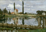 Camille Pissarro - Barrage sur la Seine à Bougival - Nelson-Atkins Museum (PD 203).png