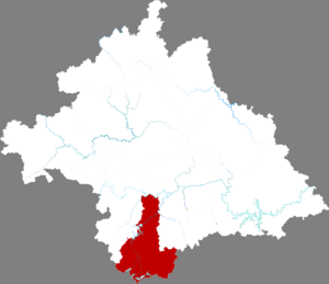 Лянцин на карте