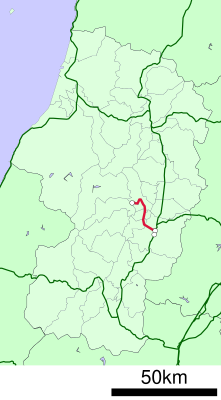 JR Aterazawa Line linemap.svg