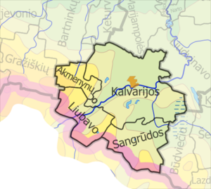 Калварийское самоуправление на карте