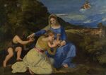 Titian - The Virgin and Child with the Infant Saint John and a Female Saint or Donor ('The Aldobrandini Madonna') - Google Art Project.jpg
