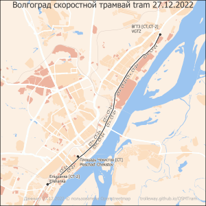 Volgograd tram map 2022-12 rapid.svg