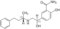 (SR)-Labetalol Structural Formula V1.svg