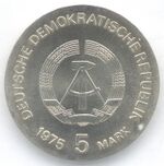 5 Mark DDR 1975 - Internationales Jahr der Frau - Wertseite.JPG