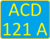 Kazakhstan tractor license plate.png